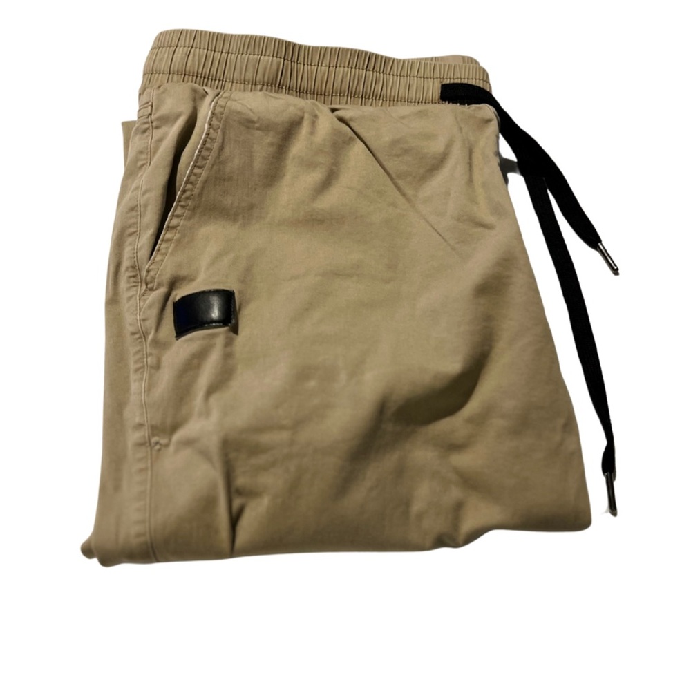 Tan Casual Jogger Pants